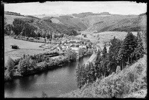 Walsburg. Ortsansicht mit Saale