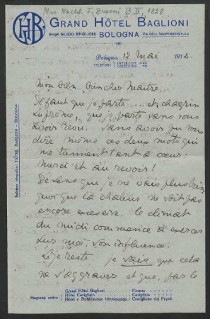 Brief an Ferruccio Busoni : 12.05.1914