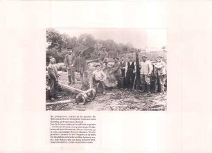 Ausstellung "Vorsicht Steinschlag" - Ausstellungstafel "Waldarbeiter und Zimmermann"