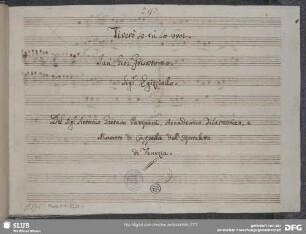 Artaserse. Excerpts - Mus.1-F-82,21-1 : S, orch, b