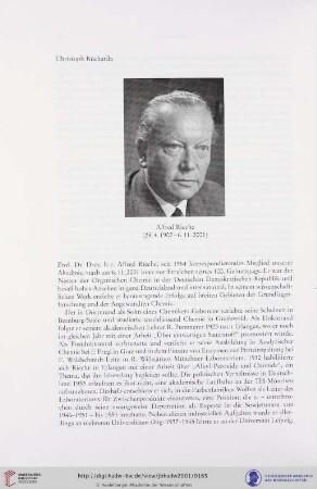 Alfred Rieche (28.4.1902 - 6.11.2001)