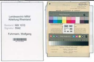 Entnazifizierung Wolfgang Fuhrmann , geb. 25.05.1922 (Schulhelfer)