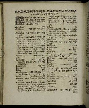 Index II. Auctorum.