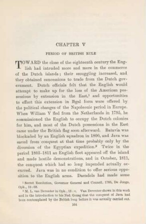 Chapter V. Period of British rule