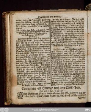 Evangelium am Sontage nach dem Christ-Tage, Luc. am 2. Cap. v. 33:40.