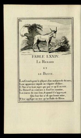 Fable LXXIV. Le Renard Et Le Buste.