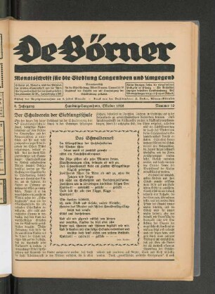 Oktober 1928 Nummer 10