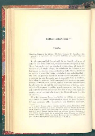 Letras argentinas