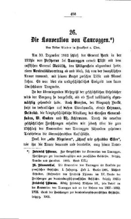 Die Konvention von Tauroggen