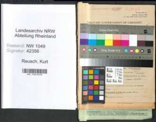 Entnazifizierung Kurt Reusch , geb. 24.09.1899 (Geschaeftsfuehrer)