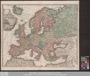 Europa Christiani Orbis Domina : In Sua Imperia Regna Et Status exacte divisa