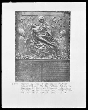 Epitaph für die Pröbste Johann von Hirnheim und Albrecht von Rechberg