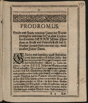 Prodromus.