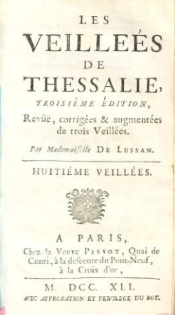 Les Veillées De Thessalie. 8