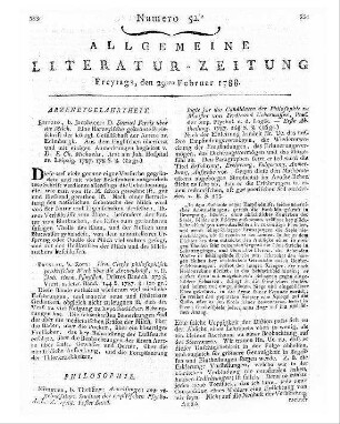 Allgemeinnützliches Wochenblatt, besonders zur Erhaltung der unschätzbaren Gesundheit und Heiterkeit des Gemüths. - Frankfurt, M. : Eichenberg 1787