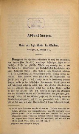 Zeitschrift für katholische Theologie. 6. 1882