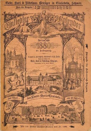 Einsiedler Kalender : für das Jahr .... 40. 1880