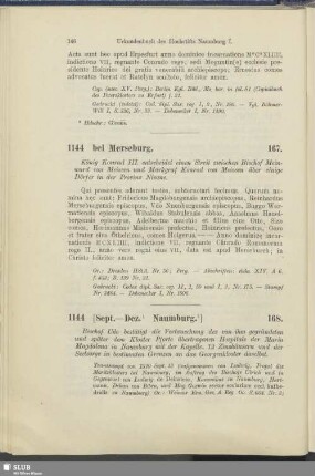 168. 1144, [Sept.-Dez. Naumburg]