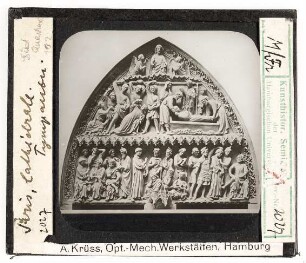 Paris, Notre Dame: Südquerhaus, Tympanon, Stephanuslegende