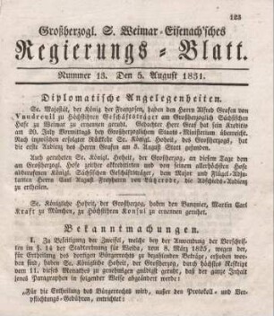 Nr. 13 : 5. August 1831