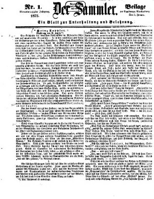 Der Sammler. 44. 1875