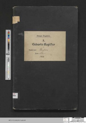 Geburtsregister Booßen 1906
