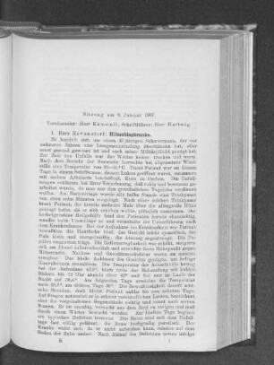 Sitzung am 8. Januar 1907.