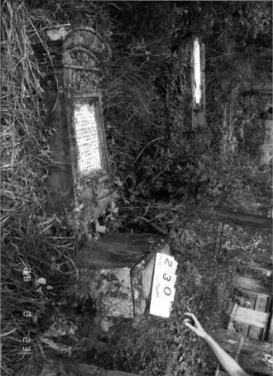 Grabstein 230 (Index: 100095851) Maße HxBxT: 185x50x17 cm: Grabstein 230