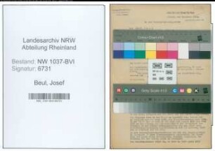 Entnazifizierung Josef Beul , geb. 31.07.1904 (Lehrer)