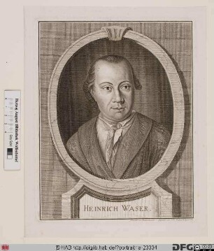 Bildnis (Johann) Heinrich Waser