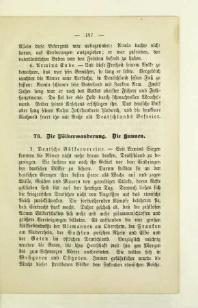 73. Die Völkerwanderung. Die Hunnen