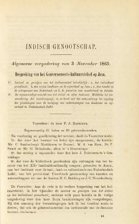 Algemeene vergadering van 3 November 1865
