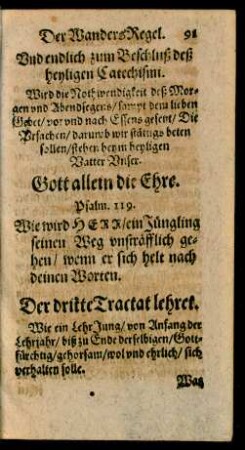 Der dritte Tractat lehret.