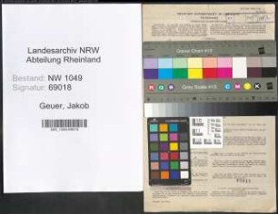 Entnazifizierung Jakob Geuer , geb. 24.07.1880 (Landwirt)