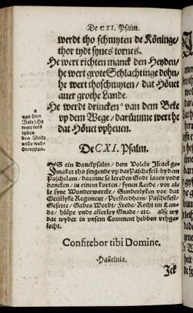 De CXI. Psalm. - De CXX. Psalm.