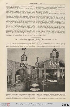 Das Geschäftshaus "Automat", Berlin, Friedrichstrasse 167-168 : Architekt Bruno Schmitz, Charlottenburg.