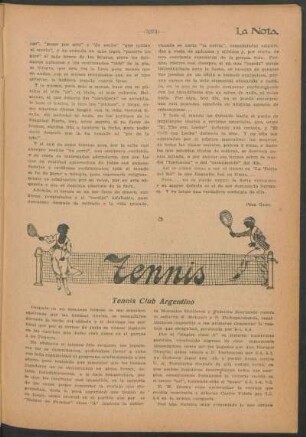 Tennis : Tennis Club Argentino