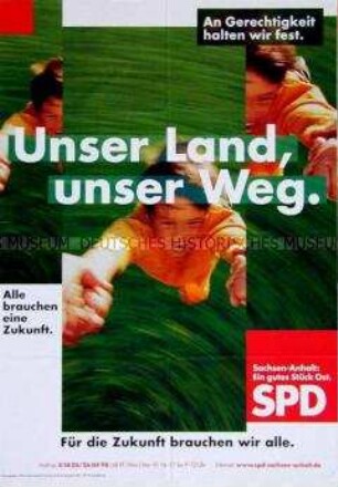 Wahlplakat des SPD-Landesverbandes Sachsen-Anhalt