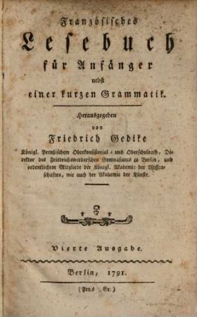Französisches Lesebuch