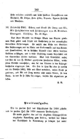 Preisaufgabe
