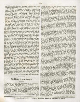556 Kirchliche Mittheilungen