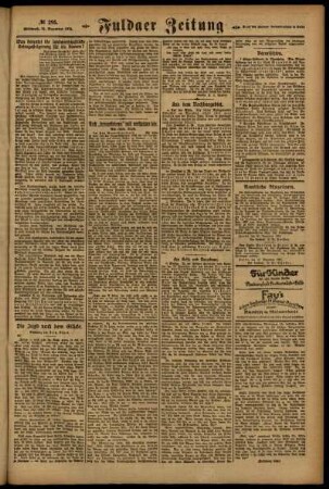 Zweite Ausgabe vom Mittwoch, den 21. Dezember 1921.