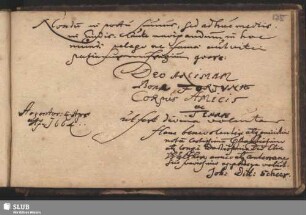 Stammbucheintrag von Johann Ditt. Scheer. Straßburg, 4. April 1664