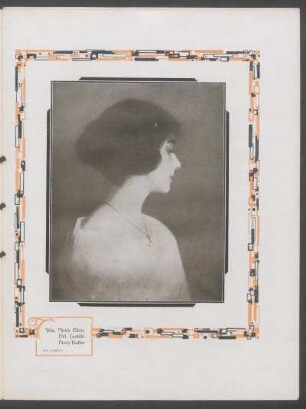[Fotografía de] Srta. María Elena del Castillo Pérez Butler