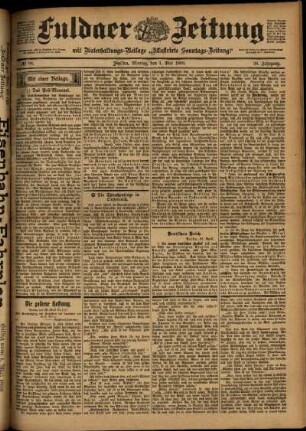 Ausgabe vom Montag, den 01. Mai 1899.