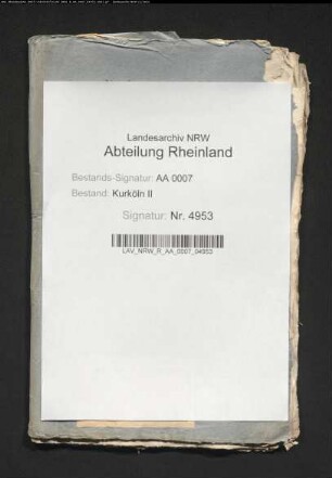 Verbot des Kurfürsten Max Heinrich, Pferde außer Landes zu verkaufen, 1684; gleiches Verbot des Kurfürsten Josef Clemens, 1695