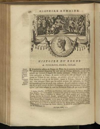 Histoire du Regne de Tiberius, Nero, Cesar.