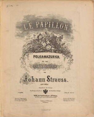 Le papillon : Polka-Mazurka für das Pianoforte ; 174tes Werk