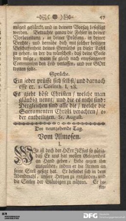 Der neunzehende Tag.