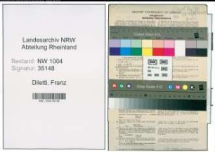 Entnazifizierung Franz Diletti , geb. 20.04.1898 (Beamter)